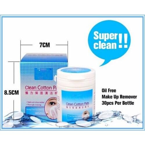 30 Pcs/a bottle 5 bottles Eyes make-up remover cleaning cotton pads with free shipping