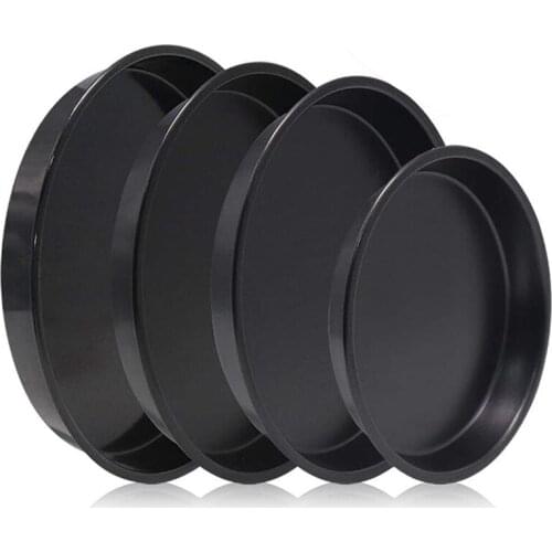4 Pcs Non-Stick Pizza Baking Pan 6 8 9 10-Inch Diameter Pizza Tray,Round Pizza Bakeware for Home Kitchen Oven Baking