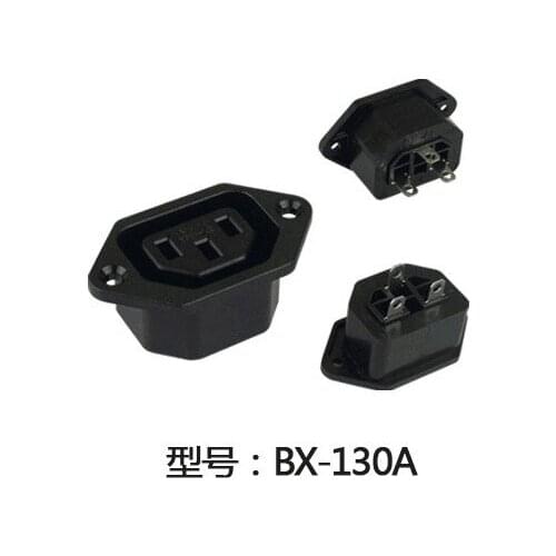 50Pcs IEC320 C13 Female 3Hole AC250V/10A Screw Type Power Inlet Socket