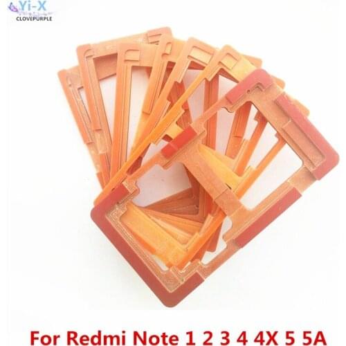 7pcs/lot Glue LCD Outer Glass Screen Mould Molds Holder For Xiaomi Redmi Note 1 2 3 4 4X 5 5A