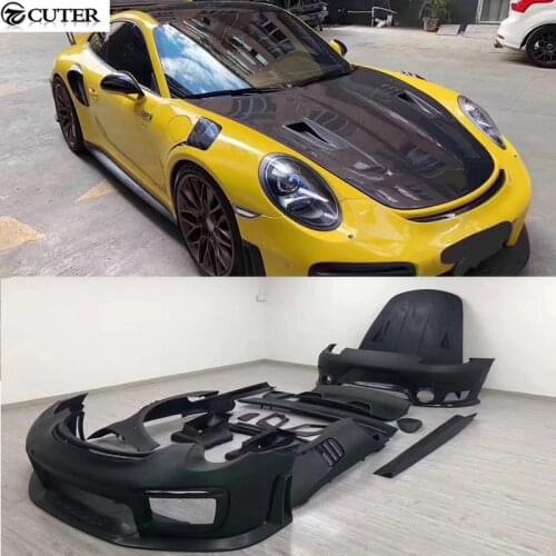 911 991.1 991.2 GT2 RS Style Car body kit CF FRP front bumper rear bumper side skirts rear spoiler hood for Porsche 911 991