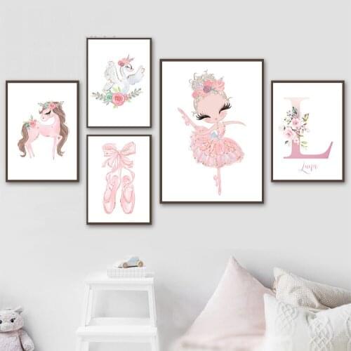 Baby name custom diamond painting kindergarten poster wall handmade rhinestone embroidery art decoration nordic wall picture gir