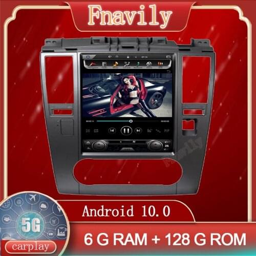 Fnavily Android 10 Car Radio For Nissan VERSA Car Multimedia System Player GPS Navigation Vertical Screen Tesla Style 10.4" 2008