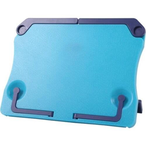 Large Book Holder w/ Adjustable Foldable Tray and Page Paper Clips-Cookbook Reading Desk Portable Sturdy Lightweight Bookstand