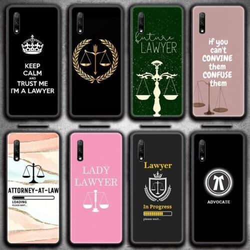 Law Student Lawyer Judge Accessories Phone Cases For Huawei Nova 6se 7 7pro 7se honor 7A 8A 7C 9C Play
