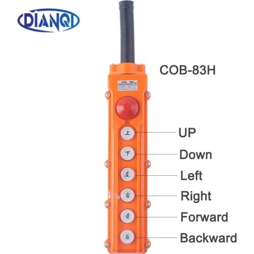 COB-63h For Hoist Crane Pendant Control Station Push Button Switch Emergency Crane Hoist Switch