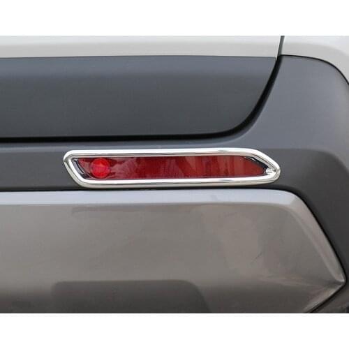 For Toyota Rav4 Rav 4 2019-2021 Carbon Fiber Rear Fog Light Lamp Foglight Cover Trim Protection Frame Accessories Car Styling