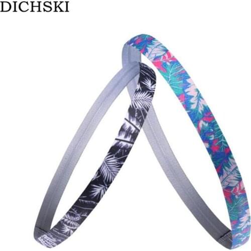 DICHSKI Rainforest print Cycling Headwear Silicone Non-Slip Soft Elasticity Bike Bicycle GYM Sweat Hoop Bandana Bezel Headbands