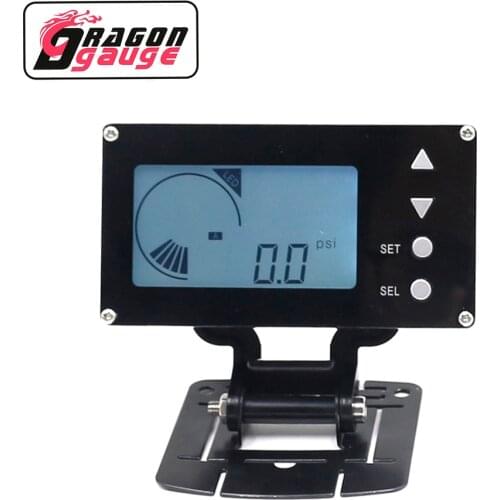 「DRAGON」 EVC Electronic Turbo Boost Controller LCD Digital Display and Electronic Valve Car Boost Gauge With Warning Function