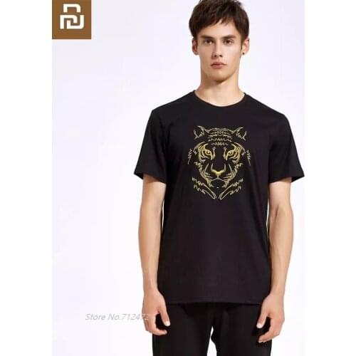 MIKEBOY fashion Embroidered tiger head T-shirt Comfortable and cool summer men Leisure sport embroidery Short sleeve