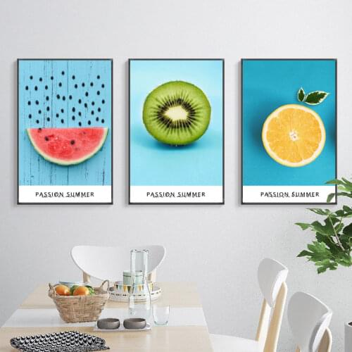 HD Canvas Modern Minimalist Colorful Fruit Orange Wall Painting Artwork On Canvas Cuadros Art Picture For Dining Room Deco