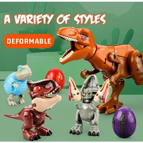 Deformation Assembled Dinosaur Toy King Kong Tyrannosaurus Robot Mecha Figure Model Dinosaur Team Suit Boy Gift Toy