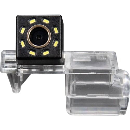 Misayaee Car Rear View Reverse Parking Camera Golden 8 Led for FOR D Kuga FIESTA Escape 2013-2017 Night Vision Waterproof