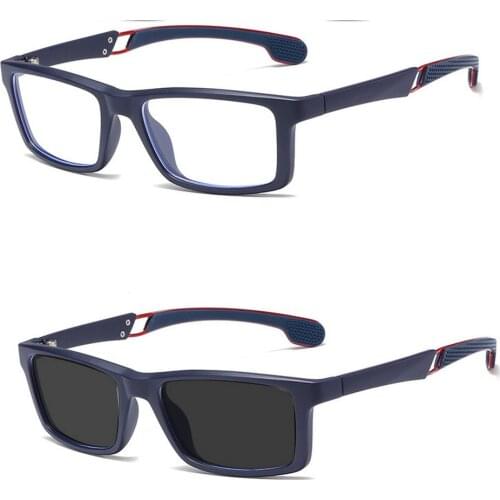 2020 new tr90 fashion classic mens Reading glasses sun photochromic lens square full frame Reading glasses NX