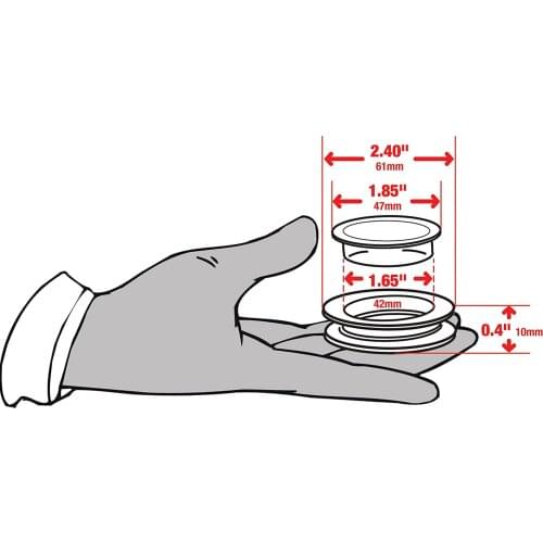 Patio Table Umbrella Hole Ring and Cap Set Plastic Suitable for Garden Beach Restaurant Table Umbrella within Diameter Pole