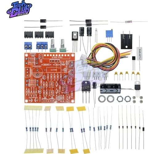 DC Regulated Power Supply DIY Kit Continuously Adjustable Short Circuit Current Limiting Protection DIY Kit 0-30V 2mA-3A