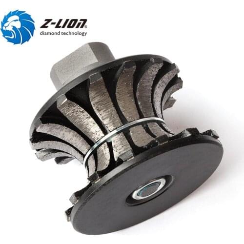 Z-LION V30 Segmented Diamond Router Bit Full Bullnose Profiling Wheel For Hand Tool Granite Marble Router Cutter With Thread M14