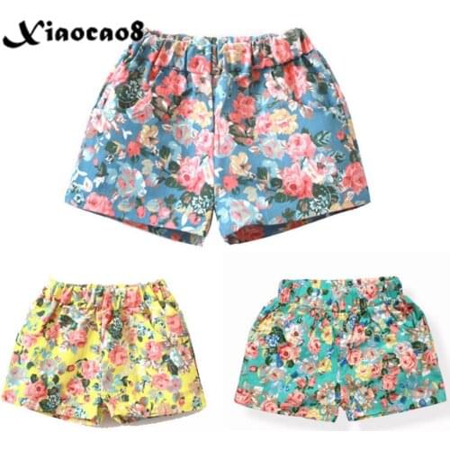 2-12Years LIttle Girls Print Shorts Kids Children Summer Clothing Toddler Shorts for Girls Baby Pants 2 3 4 6 8 10 12Years