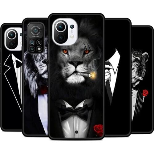 Man Suit Shirt Tie Silicone Cover For Xiaomi Mi Note 11i 11T 11 10i 10T 10 9 9T SE Lite Pro Ultra 5G Phone Case Shell