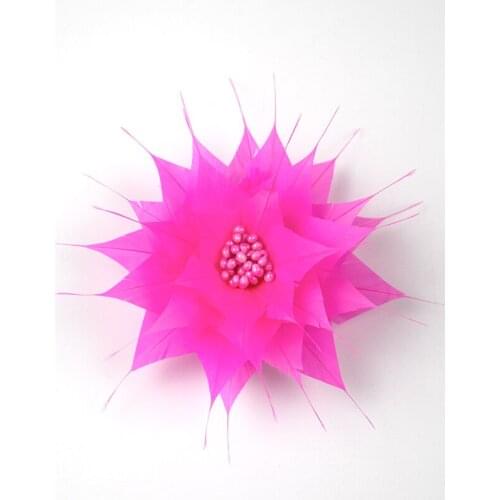 Bridal Hair Pins /Clip Headdress Accessory /Feathers Net Headbands Flower 1Pes Wedding / Special Occasion / Horse Race Plumage