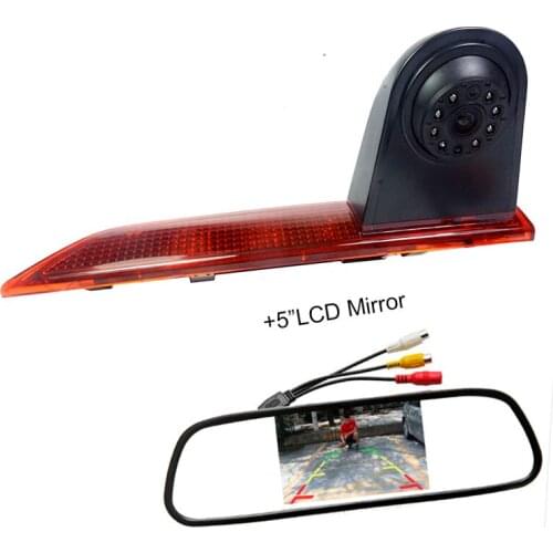 Waterproof 12IR LED Night Vision Car Brake Light Rear View Camera for Ford Custom 2012-2015 Backup Reverse Camera