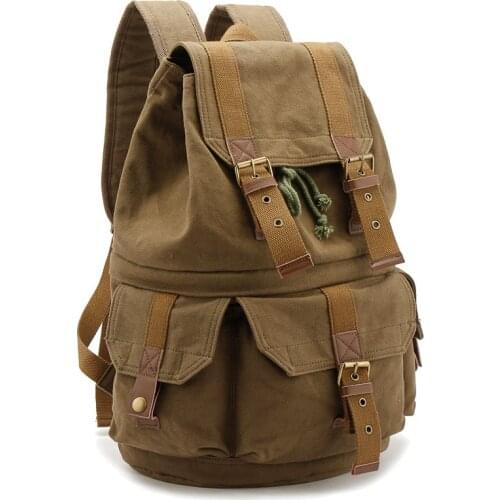 High Quality Canvas DSLR Camera Bag Outdoors Travel Photography Multiple Bags Backpack for Canon Nikon Sony Camera Tripod Lens