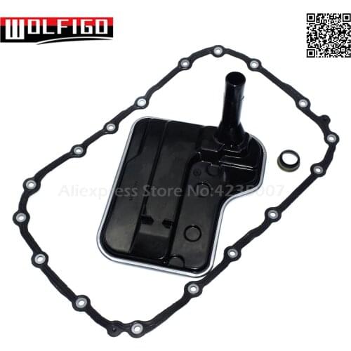 WOLFIGO New 1 PC / 1 Set Auto Transmiss Filter and Gasket Kit For BMW E82 E88 E91 128i 328i 24117593565,24117572617,24117581604