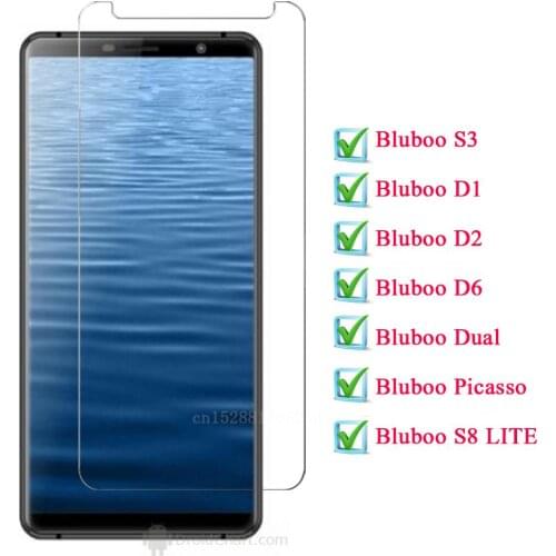 Tempered Glass For Bluboo S3 D1 D2 D6 Dual Picasso S8 Plus Screen Protector Protective Glass Film For Bluboo S3 Mobile Phone
