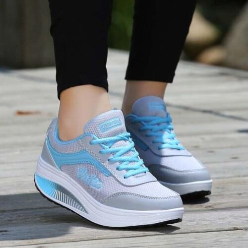 VTOTA Women Height Increasing Casual Shoes Lightweight Breathable Waterproof Wedges Sneakers Platform Shoes tenis feminino