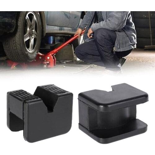 1PC Black Universal Car Slotted Frame Rail Floor Jack Pad Guard Adapter Pad Jack Pads