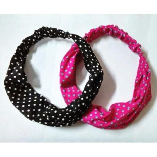 1 pc Women Fashion Elastic Rabbit Bow Style Hair Band Headband Top Knot Turban hairband accessories 8 colors