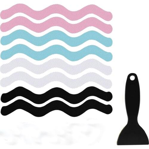 24 PCS Bathtub Non Slip Stickers 24 PCS Larger Adhesive Anti Slip Shower Stickers for Bath Tub,Bathroom,Stairs with generous