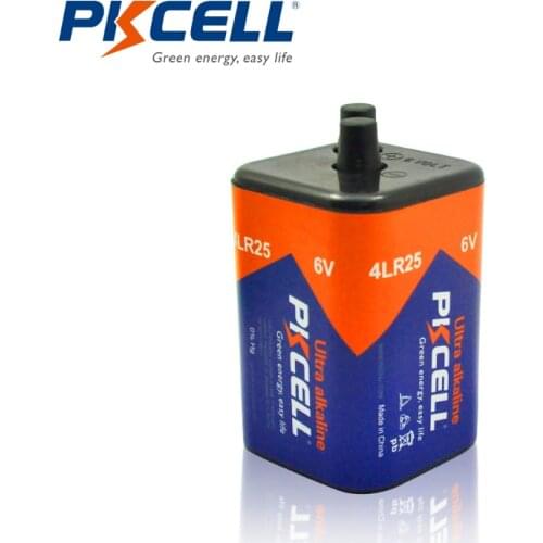 1pcs PKCELL Super Alkaline 6V 4LR25 4F PJ996 Lantern Battery