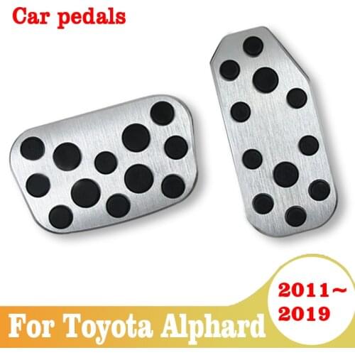 For Toyota Alphard 2011-2019 Car Pedals Accessories Accelerator Gas Brake Pedal Footrest Case Pads Trim Parts