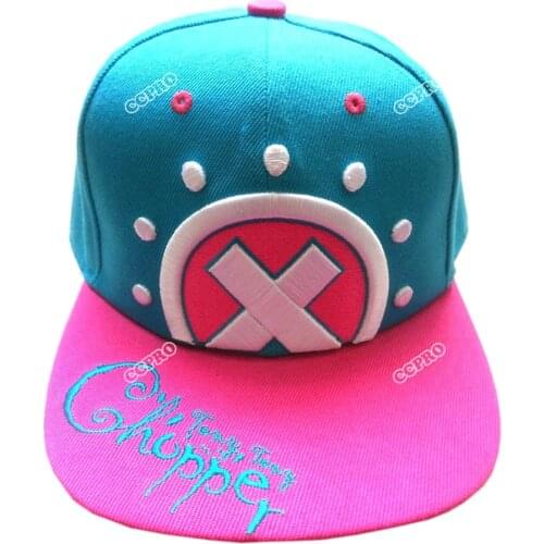 Anime ONE PIECE Hip-hop Hat Tony Tony Chopper/Trafalgar Law skull/Monky D Luffy skull With Embroidery Mark Outdoor Cap