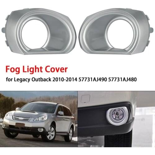 Car Front Bumper Fog Light Cover Fog Lamp Frame Trim for Subaru Legacy Outback 2010-2014 57731AJ490 57731AJ480