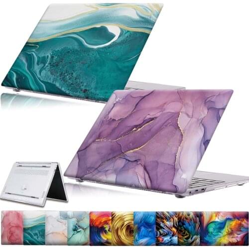 For Huawei Honor MagicBook X14 2021/X15 2021/14 15 Watercolor Pattern Luxury Laptop Shell Cover for MagicBook Pro 16.1 Notebook