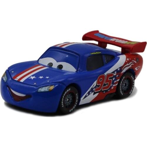 Disney Pixar Cars 2 3 America Lightning McQueen Metal Diecast alloy classic Toy Car 1:55 Brand toys New In Stock