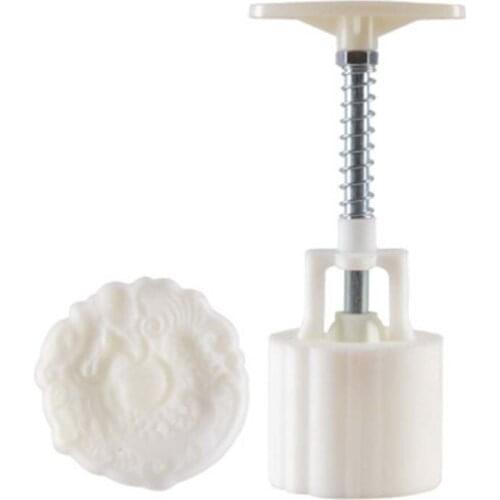 Mid-Autumn Festival 50g Mooncake Mold 3D Chinese Dragon Design Cookie Stamp Moon Cake Mold Stamps DIY Decoration Mooncake