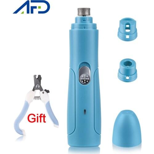 AFDEAL Dog Nail Grinder Electric Pet Nail Clipper Rechargeable Painless Paw Grooming Trimmer for Small Medium Large Dogs Cats