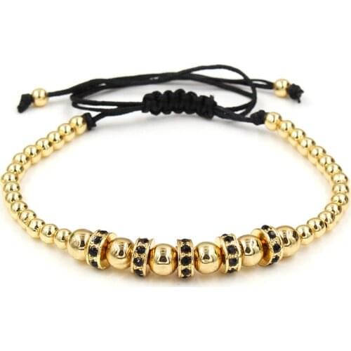 Fashion Women Bracelet Femme / Couple / Glamour / Gold / Stainless Steel / Bracelet Zirconia Woven Bracelet Femme 2020 Love Gold