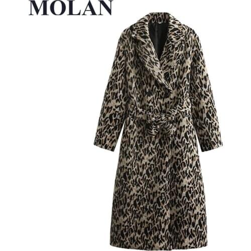 MOLAN Women's Coats With A Belt