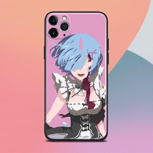Rem re zero anime For iPhone se 6 6s 7 8 plus x xr xs 11 pro max soft silicone phone case cover shell