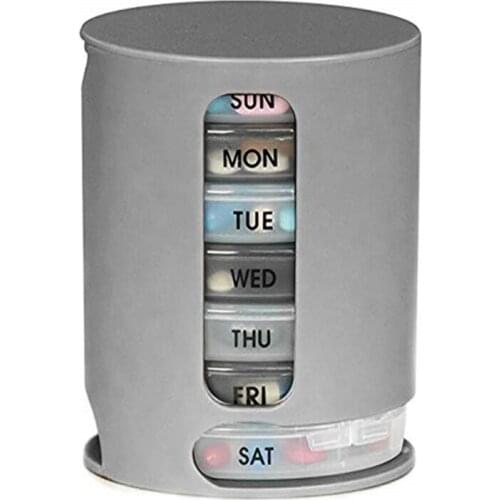Weekly Daily Pill Box Organizer Tablet Storage Case Dispenser 7 Day Medicine Container Drug Dispenser Holder