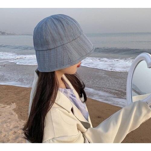 INS Harajuku Bucket Hat Women Summer Texture Panama Bob Fisherman Hat Zebra-stripe Print Hip Hop Fisherman Fishing Cap Gorros