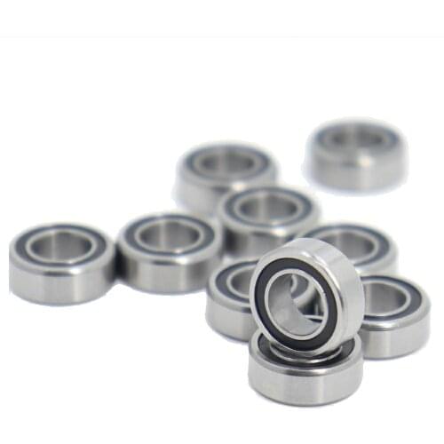 MR105RS Bearing 10PCS 5x10x4 mm ABEC-7 Hobby Electric RC Car Truck MR105 RS 2RS Ball Bearings MR105-2RS Black Sealed