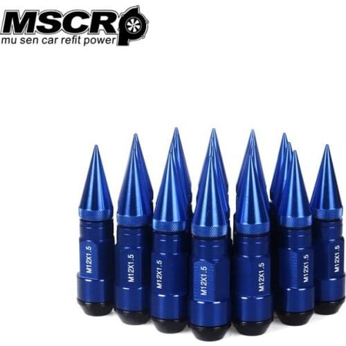 Racing Composite Nut Anti Theft Steel Head Alloy Aluminum Lock Wheel Lug Nut Bolt With Spikes