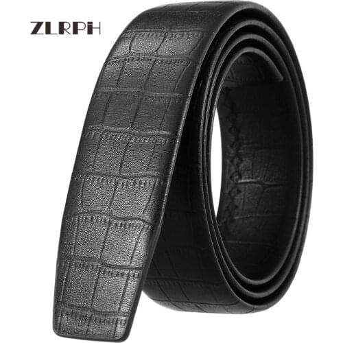 ZLRPH Famous Brand Belt Men Top Quality Genuine Luxury Leather Belts for Men Strap Male Metal Automatic Buckle Belt