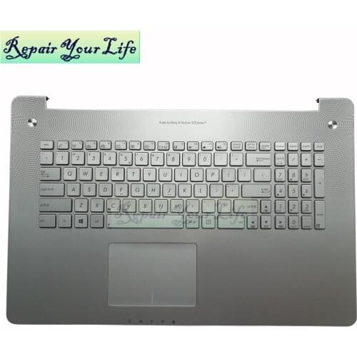 Repair You Life Laptop keyboard for Asus N750 N750JV US layout backlit with silver C shell New Original