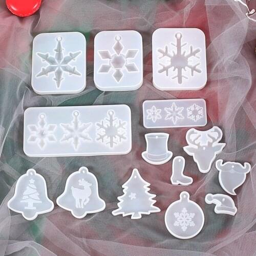 Silicone Mold Christmas Decoration Mold DIY Beautiful Craft Supplies for Table Home Decoration HFing
